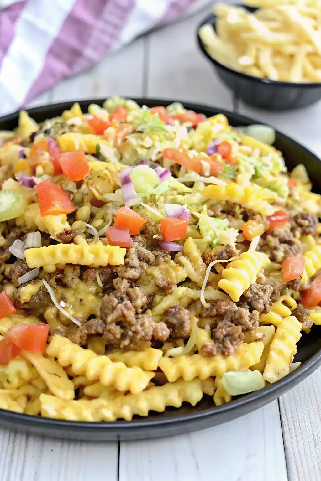 cheeseburger loaded fries