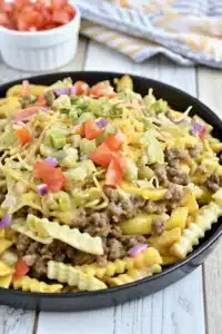 cheeseburger loaded fries