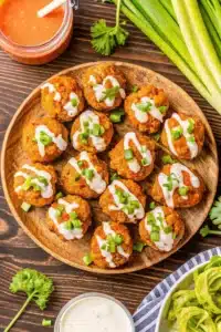 buffalo chicken meatballs