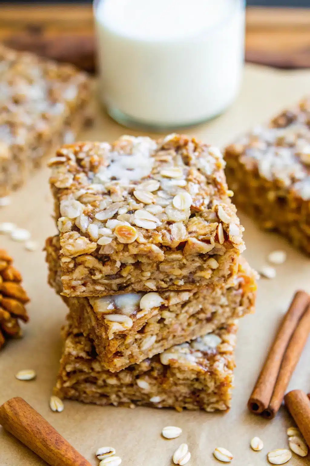 Cinnamon Roll Oatmeal Bake