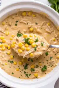 Creamy Crockpot White Chicken Chili