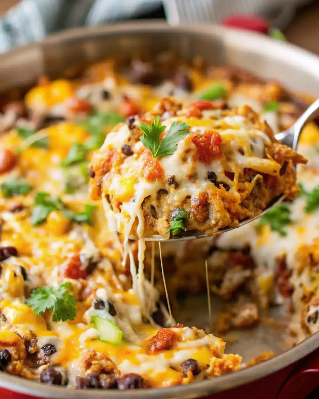 Mexican beef and rice skillet recipe