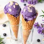 homemade ube ice cream