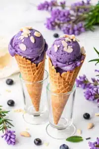 homemade ube ice cream