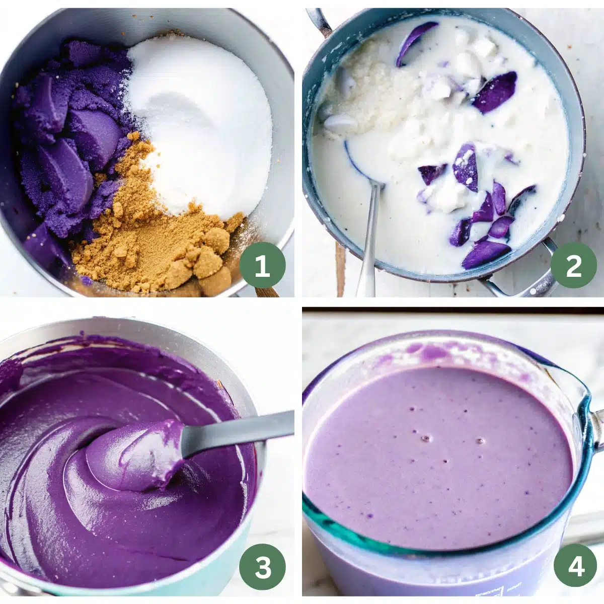 homemade ube ice cream