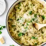 Creamy Garlic Parmesan Orzo