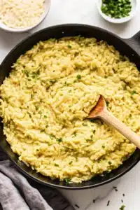 Creamy Garlic Parmesan Orzo