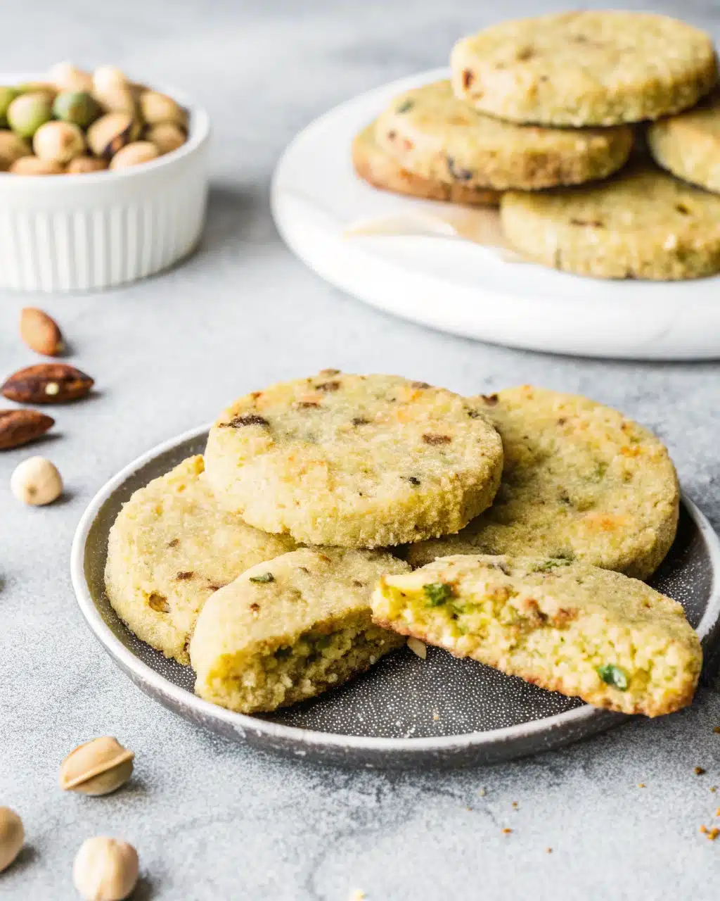 Pistachio Shortbread Cookies
