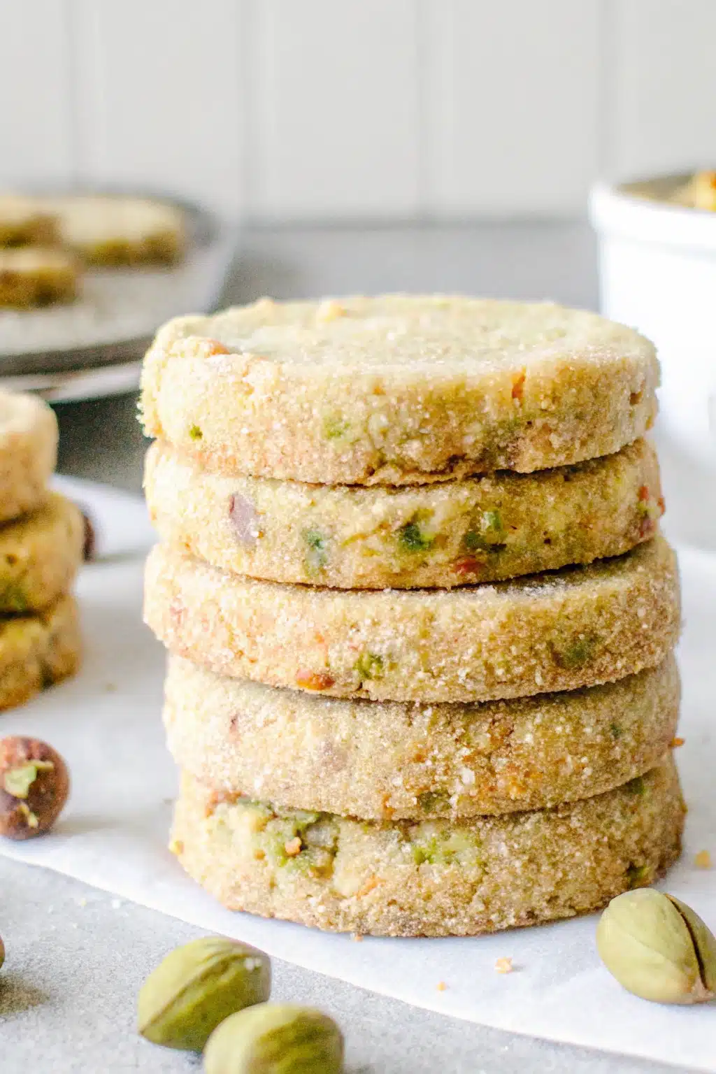 Pistachio Shortbread Cookies