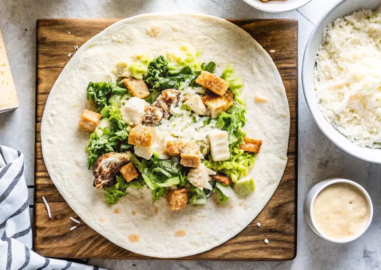 grilled chicken caesar wrap