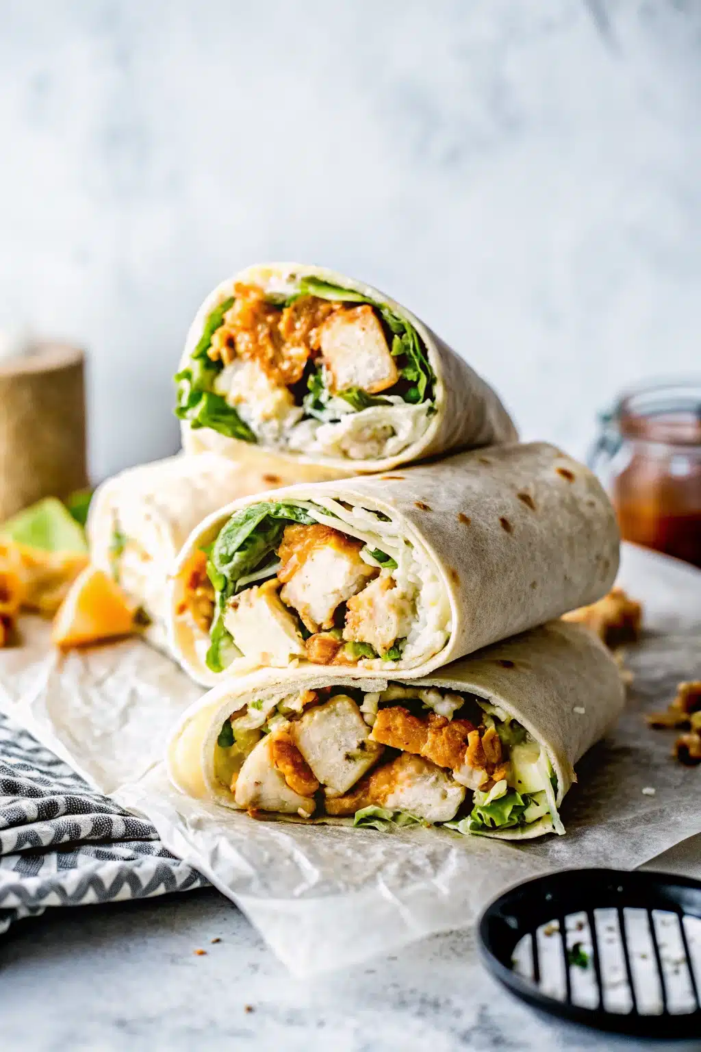 grilled chicken caesar wrap