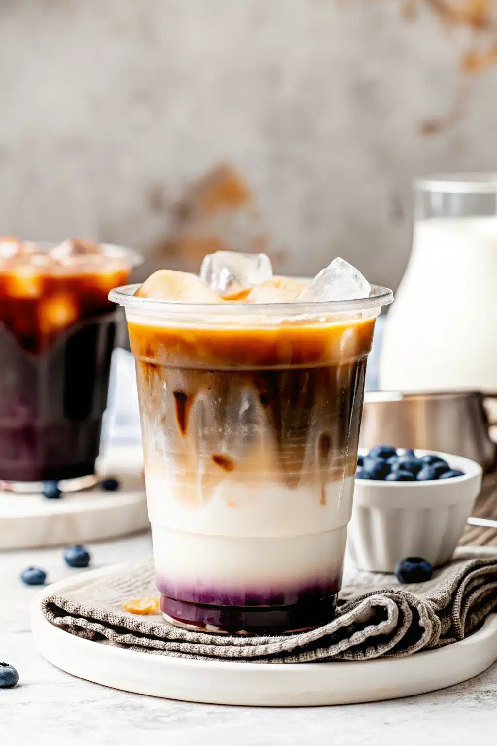 Iced Blueberry Latte