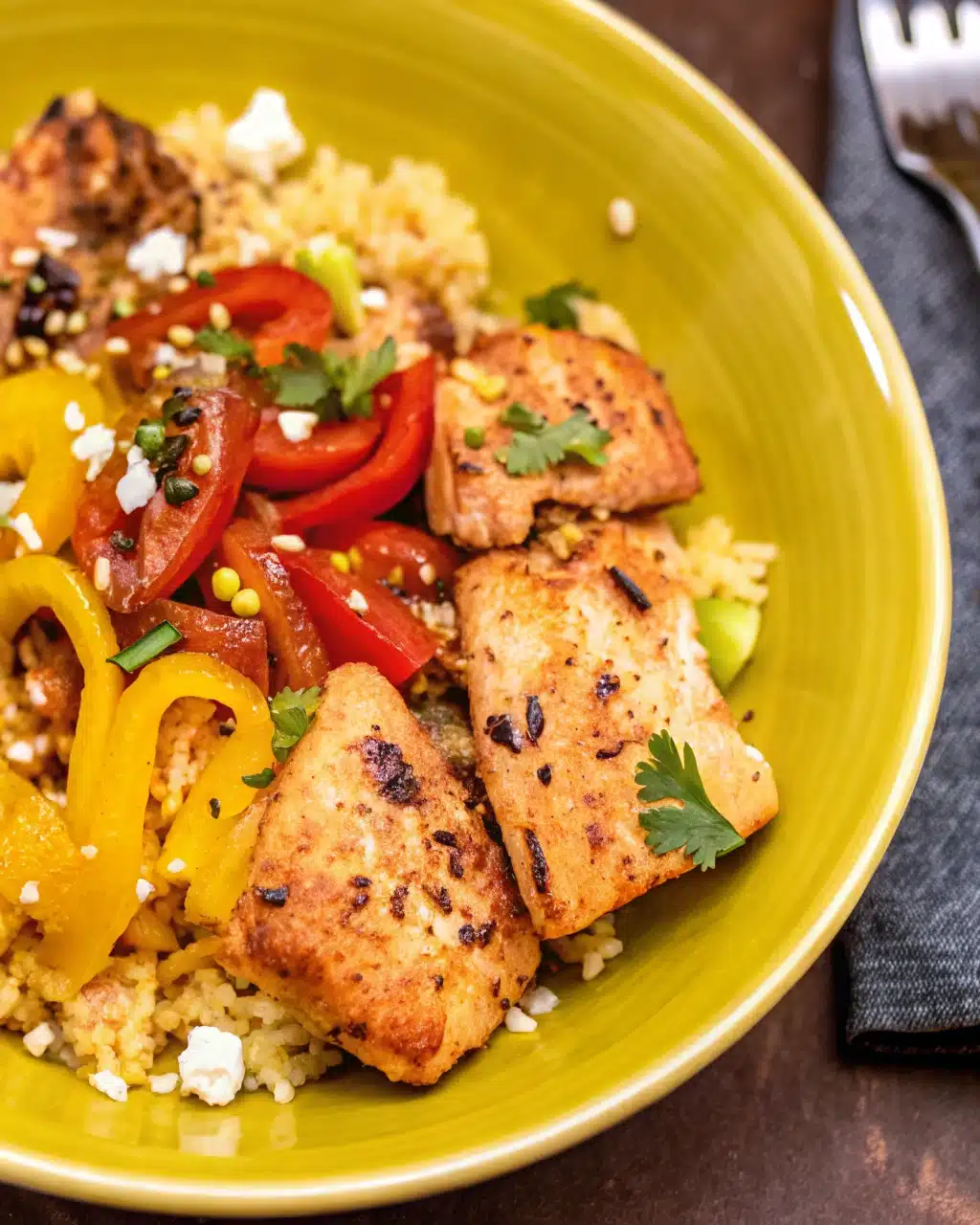Crispy Salmon Rice Bowl