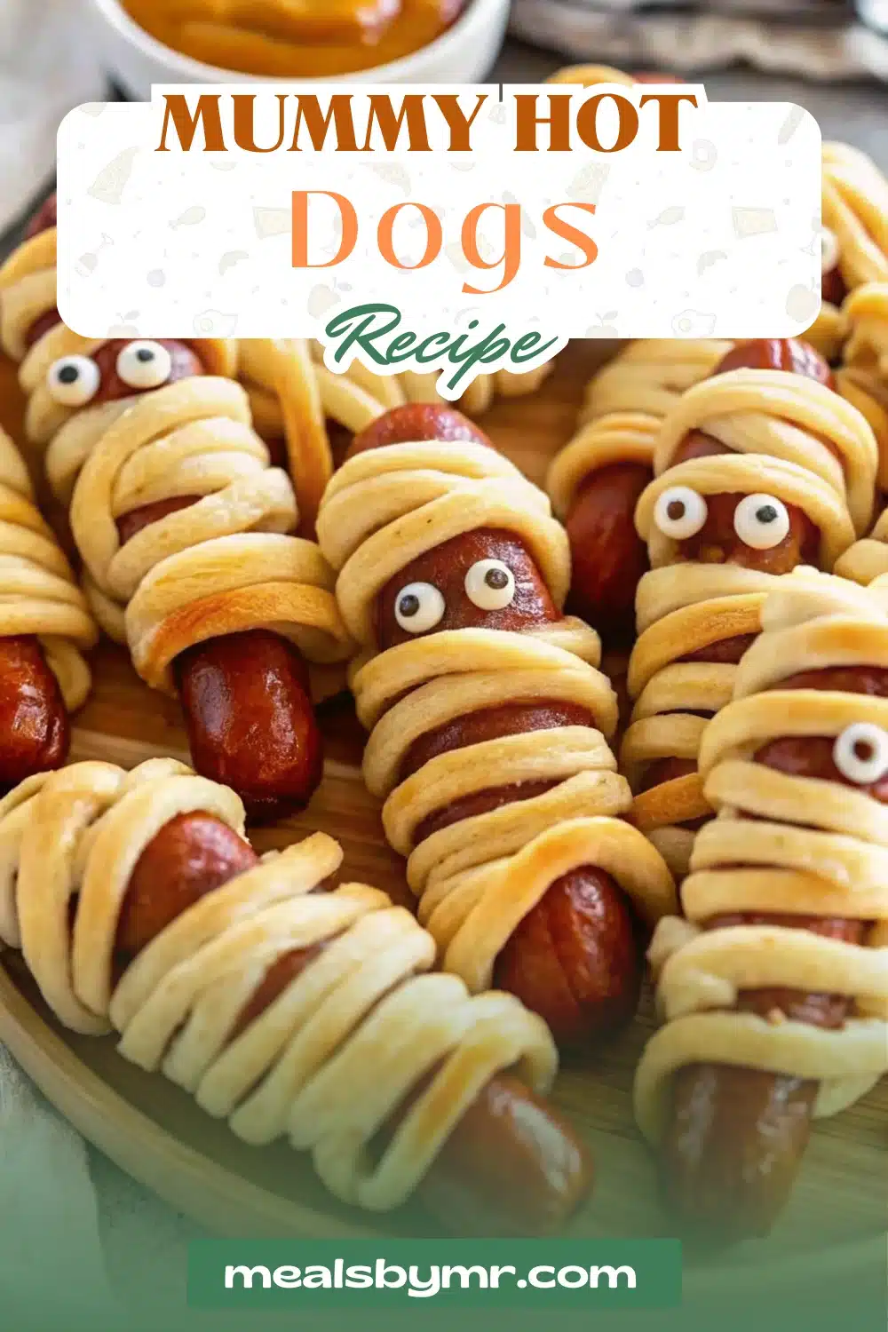 Mummy Hot Dogs pin