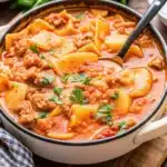slow cooker lasagna soup