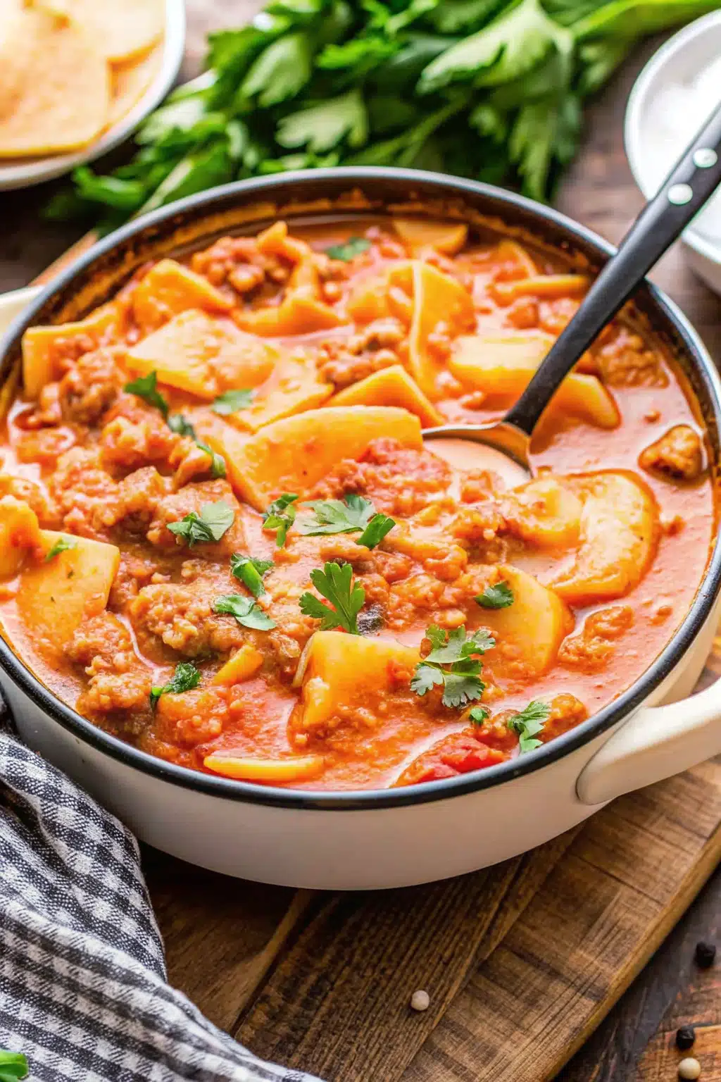 slow cooker lasagna soup