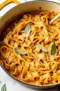 Creamy Pumpkin Sage Fettuccine