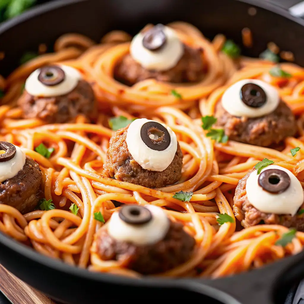 Halloween Eyeball Meatballs