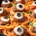 Halloween Eyeball Meatballs
