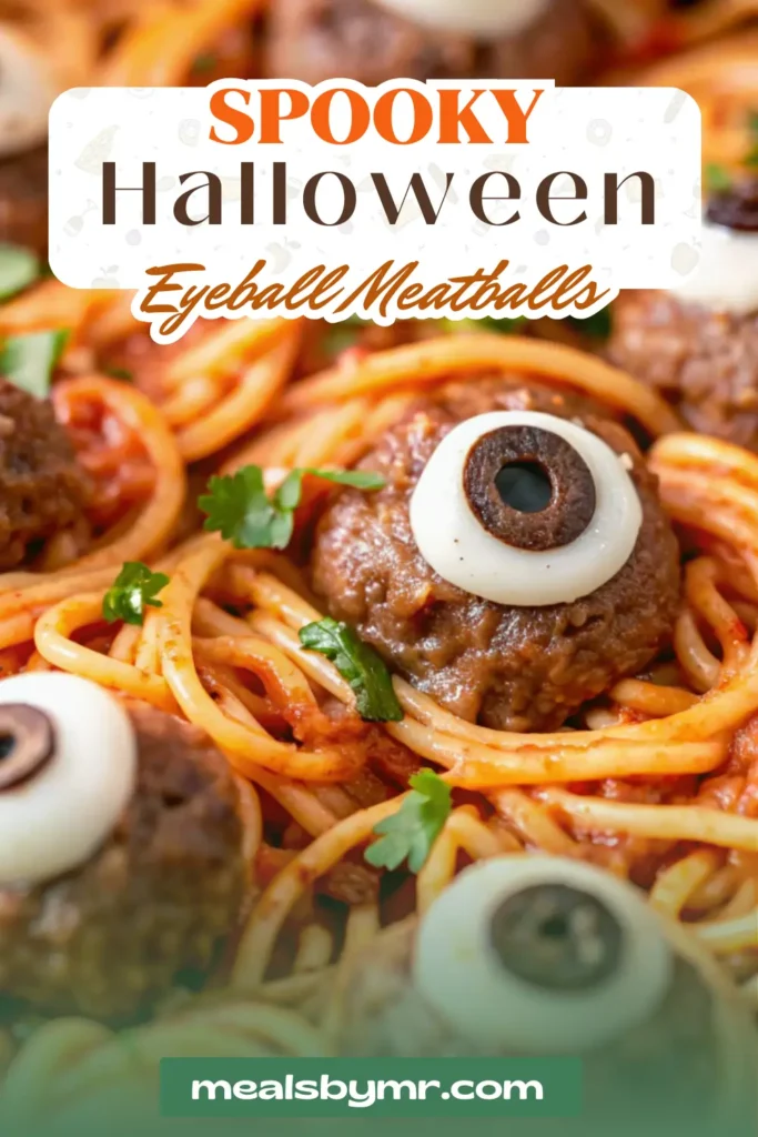 Halloween Eyeball Meatballs