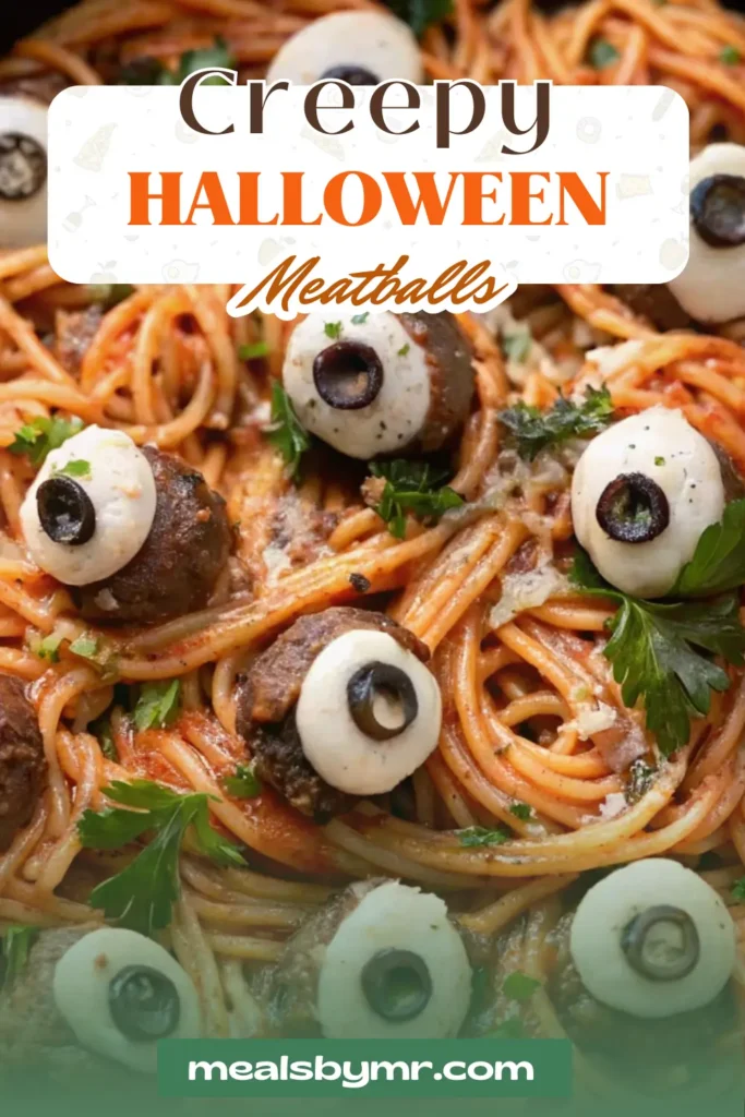 Halloween Eyeball Meatballs