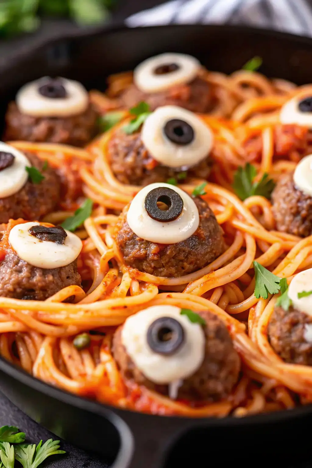Halloween Eyeball Meatballs