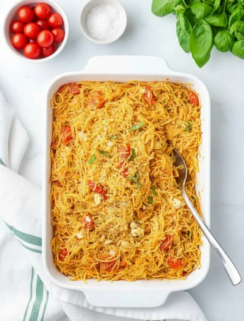 Baked Feta Spaghetti Squash