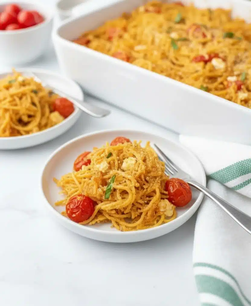 Baked Feta Spaghetti Squash