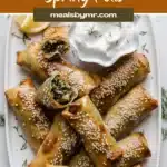 Spinach Feta Spring Rolls