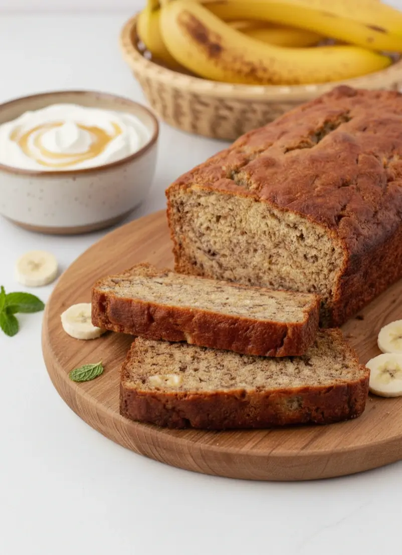 Easy Greek Yogurt Banana Bread