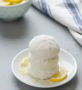 Meyer Lemon Snowball Cookies