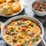 Slow Cooker Tortellini Soup