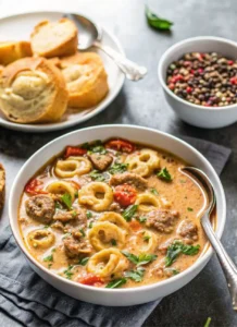 Slow Cooker Tortellini Soup